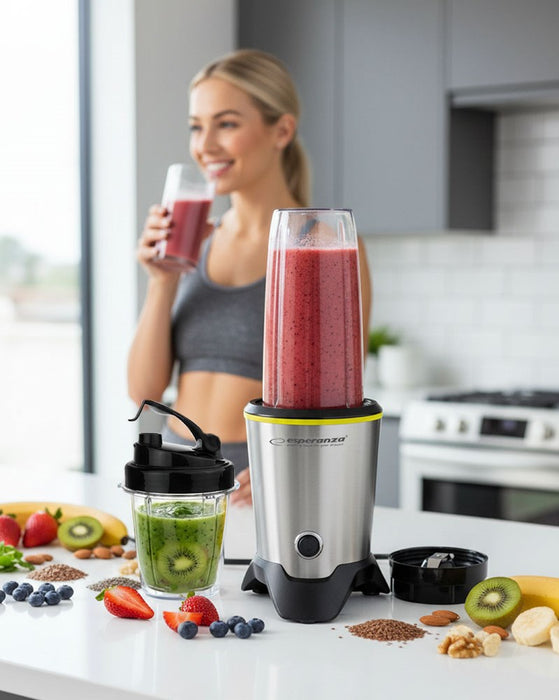 Esperanza EKM028 blender Tabletop blender 1000 W Black, Stainless steel