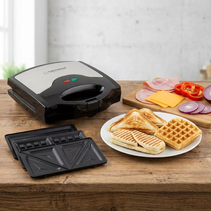 Esperanza EKT005 sandwich maker 700 W Black, Gray