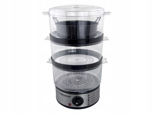 Esperanza EKG009 Steam cooker 3 stainless steel basket (s) 400 W 7.5L