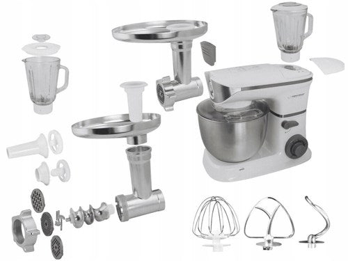 Esperanza EKM025 food processor 1000 W 5 L Stainless steel, White