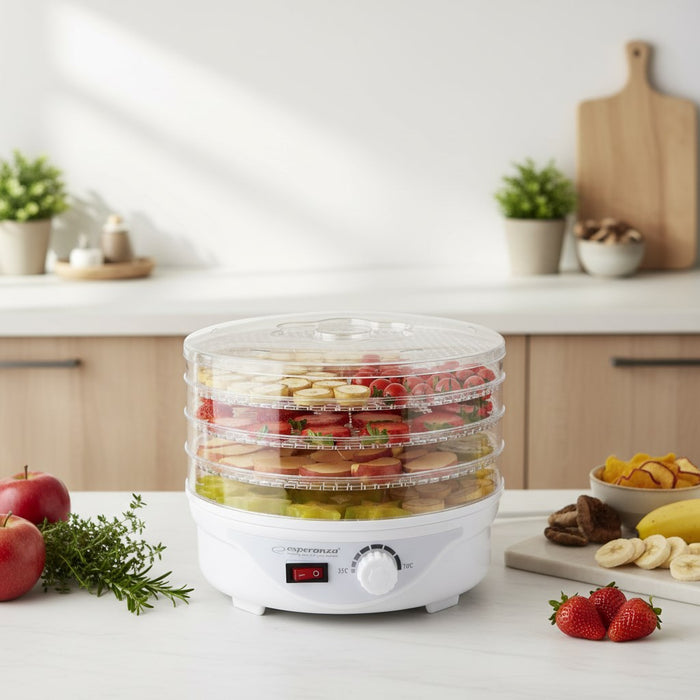 Esperanza EKD003 food dehydrator Transparent, White 250 W