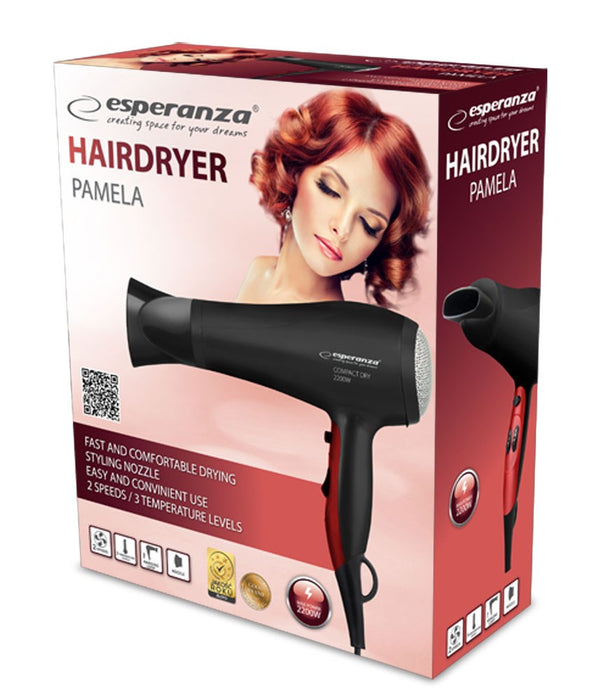 Esperanza EBH004K Hair dryer Black 2200 W