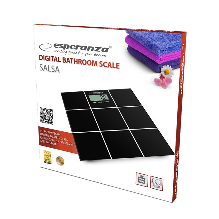 Esperanza EBS004 personal scale Rectangle Black Electronic personal scale