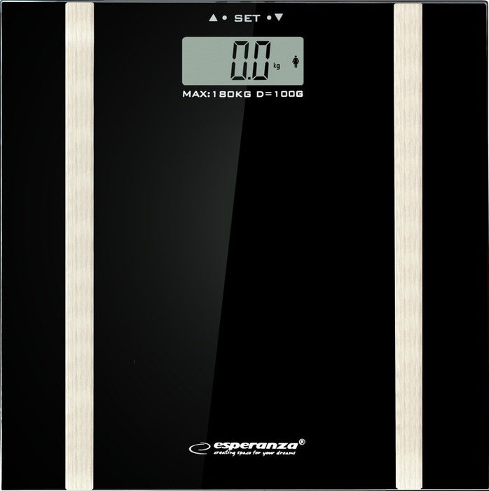 Esperanza EBS018K personal scale Rectangle Black Electronic personal scale