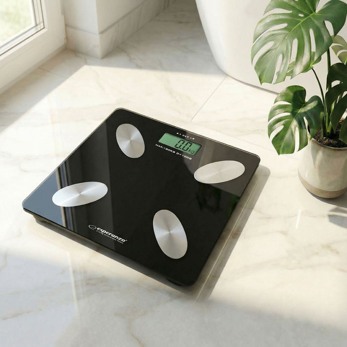 Esperanza EBS022K personal scale Electronic personal scale Square Black