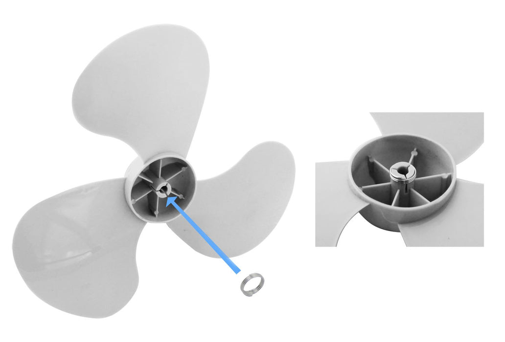 Desktop fan 9" Esperanza EHF004WE ZEPHYR White-Gray