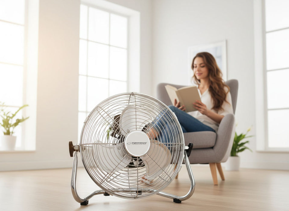 Esperanza EHF005 Scirocco Circulating Fan 12'', chrom