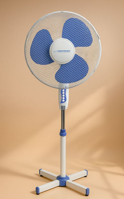 Esperanza EHF001WB, 16 '' standing fan, White/Blue