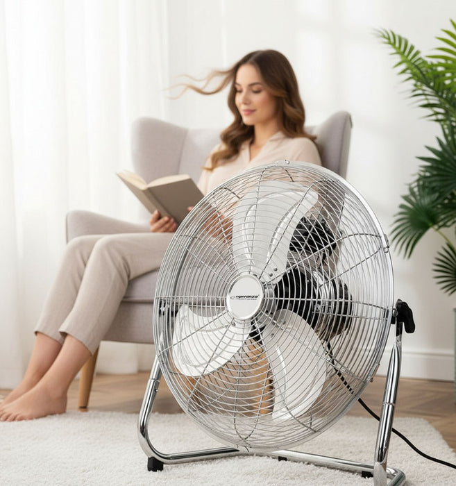 Circulation fan 18'' ESPERANZA EHF006 CYCLONE Chrome