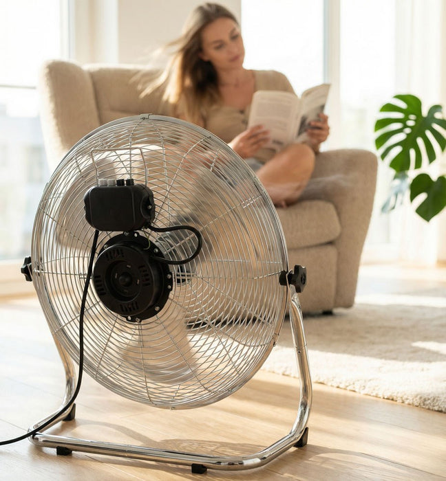 Circulation fan 18'' ESPERANZA EHF006 CYCLONE Chrome