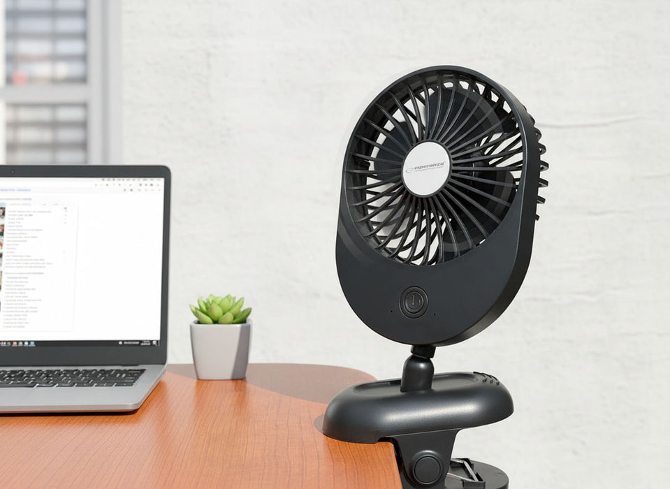 Esperanza EHF103K, Compact USB Fan, BLACK