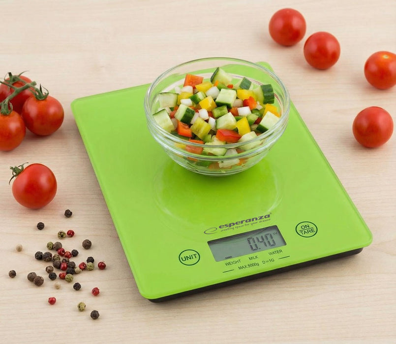 Esperanza EKS002G kitchen scale Electronic kitchen scale Green,Yellow Countertop Rectangle
