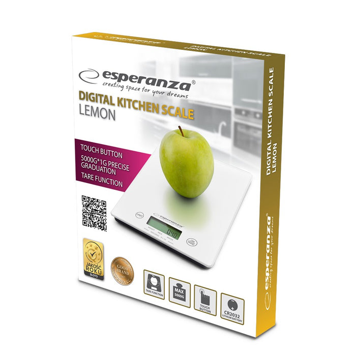 Esperanza EKS002W kitchen scale White Countertop Rectangle Electronic kitchen scale