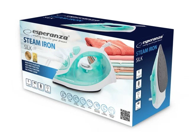 Esperanza EHI005 Steam iron Ceramic soleplate  Green,White 2200 W
