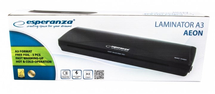 Esperanza EFL003 laminator Cold/hot laminator 250 mm/min Black