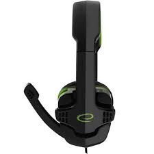 Esperanza Headphones+microphone RAVEN Green