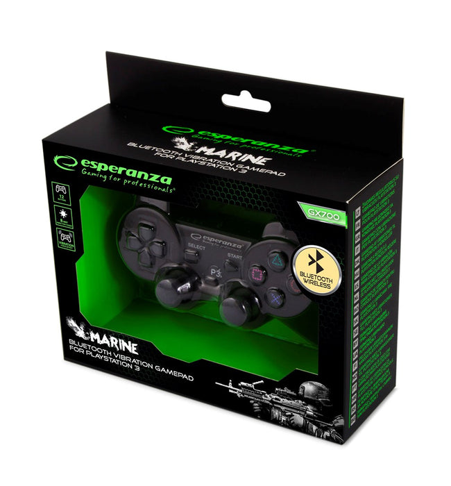 Esperanza EGG109K Gaming Controller Black Bluetooth Joystick Analogue Playstation 3