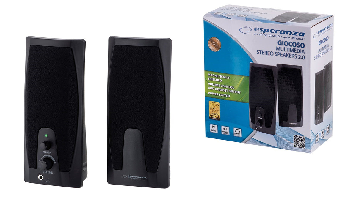 Esperanza EP110 loudspeaker 2-way Black Wired 6 W
