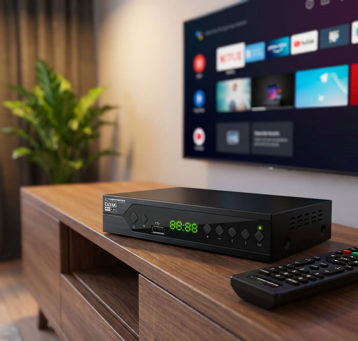 Esperanza EV107R TV set-top box Cable Black