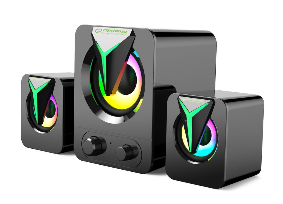 Esperanza EGS107 Speakers 2.1 USB LED 5 W Black