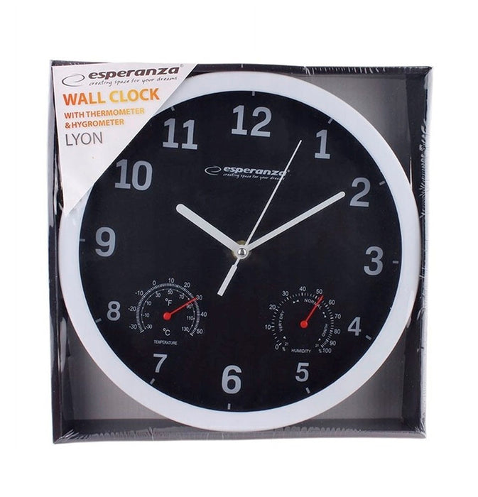 Esperanza EHC016K Mechanical wall clock Round Black