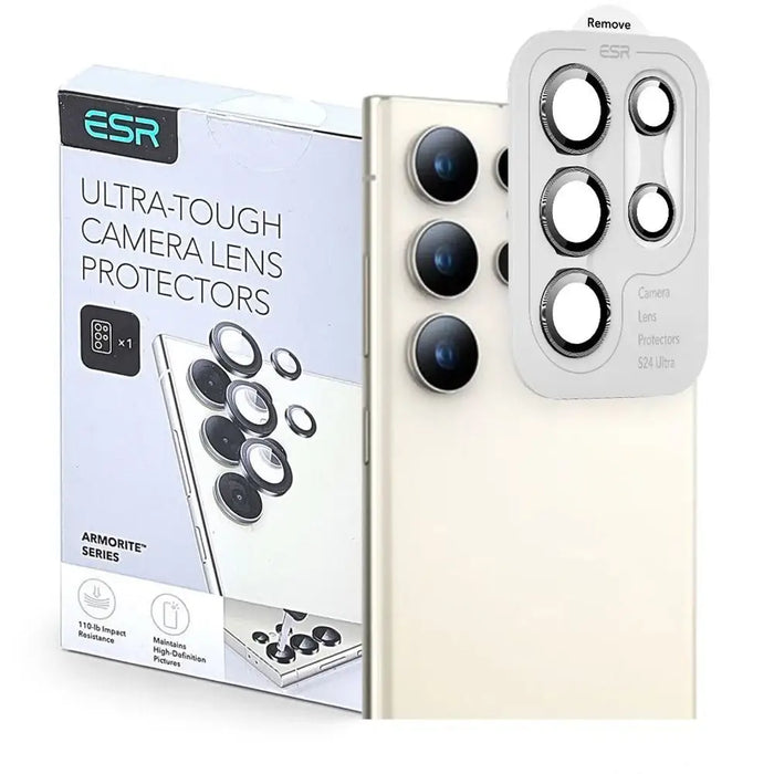 ESR Armorite Camera Cover for Samsung Galaxy S25 Ultra - Black - Cell phone tempered glass<<<HurtelXML