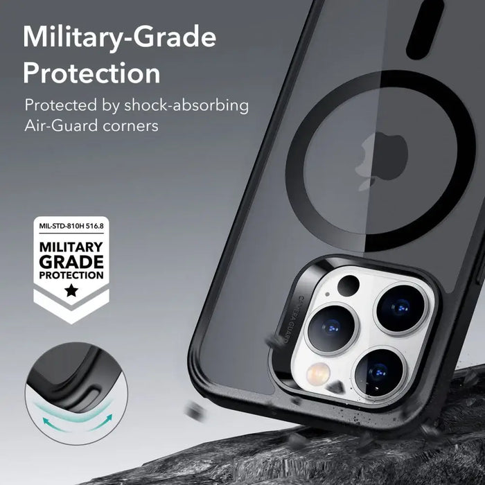 ESR Classic Hybrid Halolock Case with MagSafe for iPhone 14 Pro - Matte Black - Cell phone cases and covers<<<HurtelXML