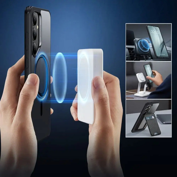 ESR Classic Hybrid Halolock MagSafe Case for Samsung Galaxy S25+ - Clear Black - Cell phone cases and covers<<<HurtelXML