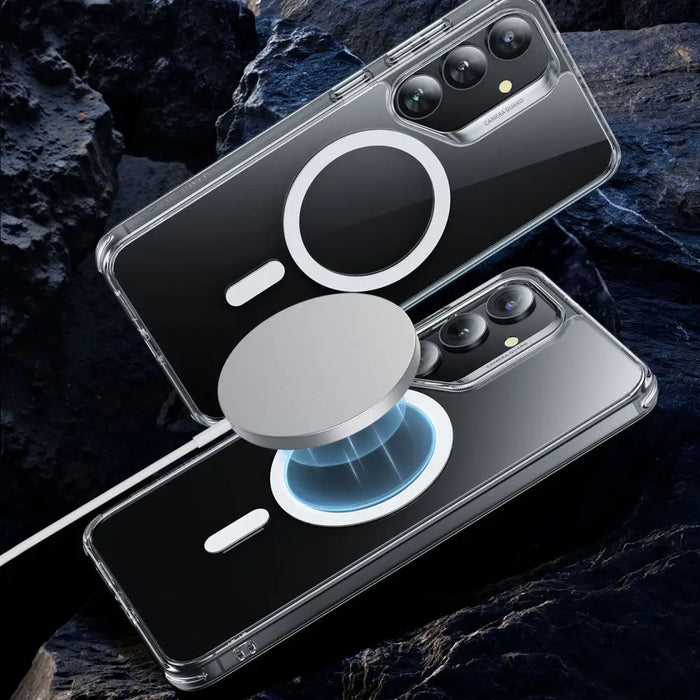 ESR Classic Hybrid Halolock MagSafe Case for Samsung Galaxy S25+ - Transparent - Cell phone cases and covers<<<HurtelXML