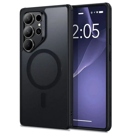 ESR Classic Hybrid Halolock MagSafe Case for Samsung Galaxy S25 Ultra - Translucent Black - Cell phone cases