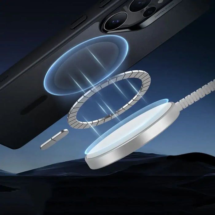 ESR Classic Hybrid Halolock MagSafe Case for Samsung Galaxy S25 Ultra - Translucent Black - Cell phone cases