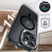 ESR Classic Hybrid Kickstand Halolock MagSafe Case with Stand + Tempered Glass for iPhone 16 Pro Max - Semi-Transparent
