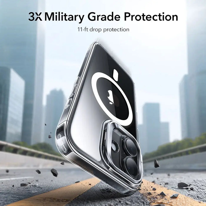 ESR Classic Hybrid Kickstand MagSafe Case for iPhone 17 - Clear - Cell phone cases and covers<<<HurtelXML