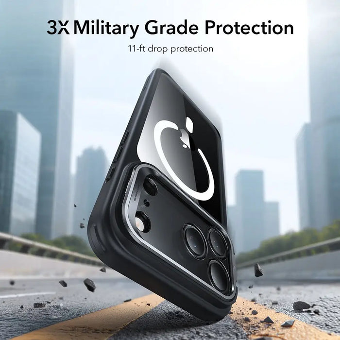 ESR Classic Hybrid Kickstand MagSafe Case for iPhone 17 Pro - Clear Black - Cell phone cases and covers<<<HurtelXML