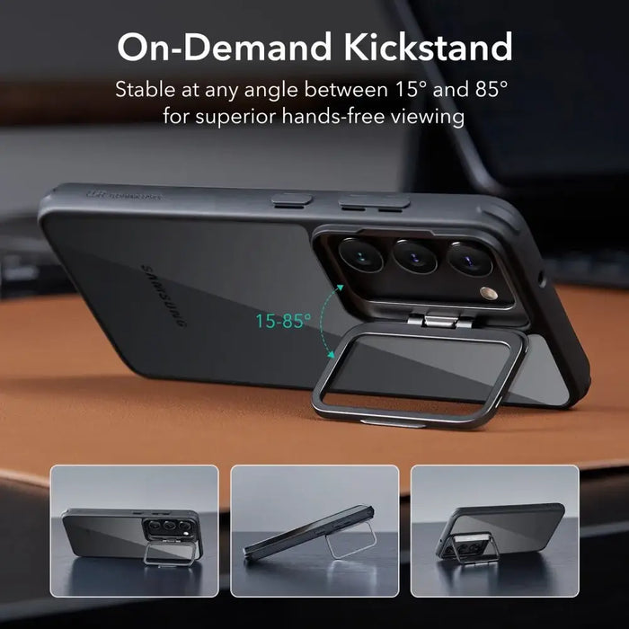 ESR Classic Kickstand Case for Samsung Galaxy S23+ - Clear Black - Cell phone cases and covers<<<HurtelXML
