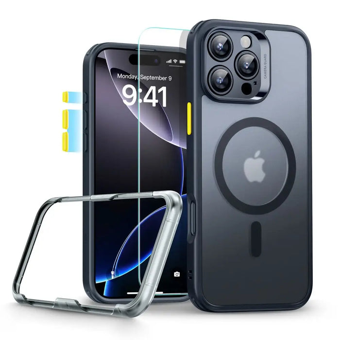 ESR Classic Pro Set Halolock MagSafe case for iPhone 16 Pro - black - Cell phone cases and covers<<<HurtelXML