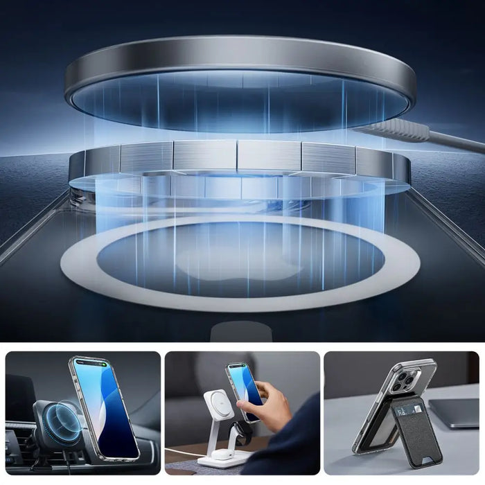 ESR Classic Pro Set Halolock MagSafe Case for iPhone 16 Pro - Clear - Cell phone cases and covers<<<HurtelXML