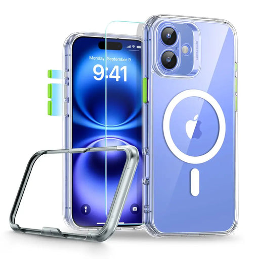ESR Classic Pro Set Halolock MagSafe iPhone 16 Case - Clear - Cell phone cases and covers<<<HurtelXML