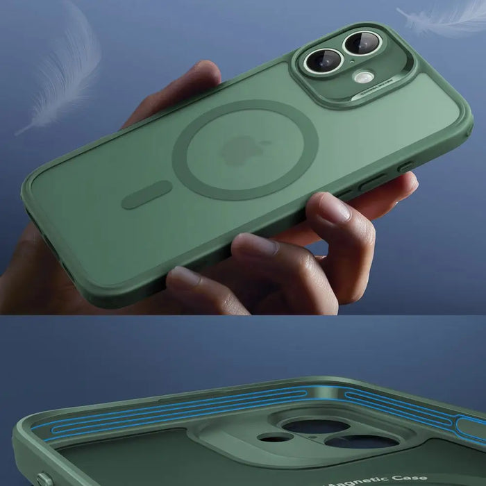 ESR Classic Pro Set Halolock MagSafe iPhone 16 Case - Green - Cell phone cases and covers<<<HurtelXML