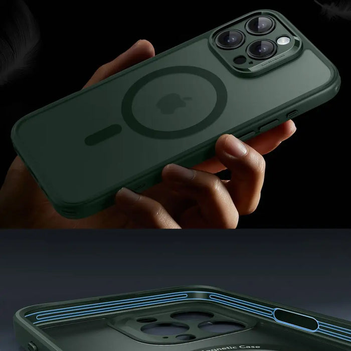 ESR Classic Pro Set Halolock MagSafe iPhone 16 Pro Case - Green - Cell phone cases and covers<<<HurtelXML