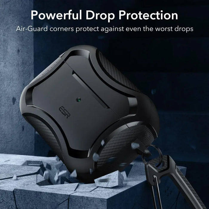 ESR Cyber Armor Halolock Case with MagSafe for Apple AirPods Pro 1/2 - Black - Cell phone cases and covers<<<HurtelXML