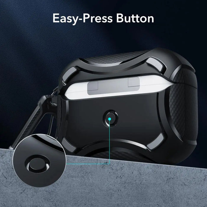 ESR Cyber Armor Halolock Case with MagSafe for Apple AirPods Pro 1/2 - Black - Cell phone cases and covers<<<HurtelXML