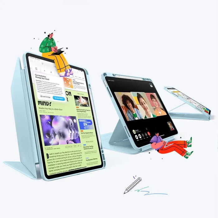 ESR Flip Hybrid Case for iPad Air 13’’ 1 / 2 - Blue - Cell phone cases and covers<<<HurtelXML