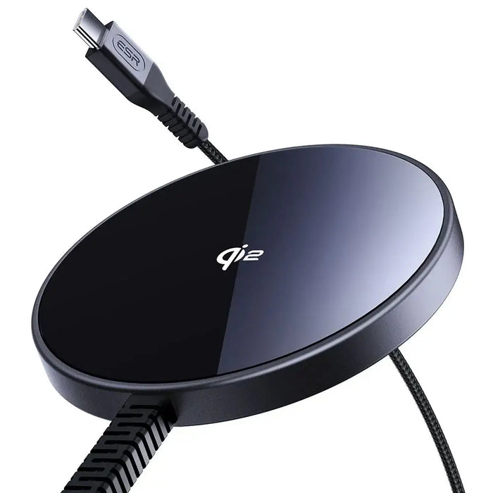 ESR Halolock Qi2 Mini Wireless Charger 15W with MagSafe - Black - Cell phone USB charger<<<HurtelXML