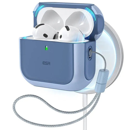 ESR Orbit Halolock MagSafe case for Apple AirPods 4 - blue - Cell phone cases and covers<<<HurtelXML
