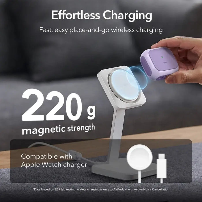 ESR Orbit Halolock MagSafe case for Apple AirPods 4 - purple - Cell phone cases and covers<<<HurtelXML