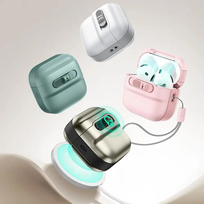 ESR Pulse Halolock Magsafe Case for AirPods 4 - Green - Cell phone cases and covers<<<HurtelXML