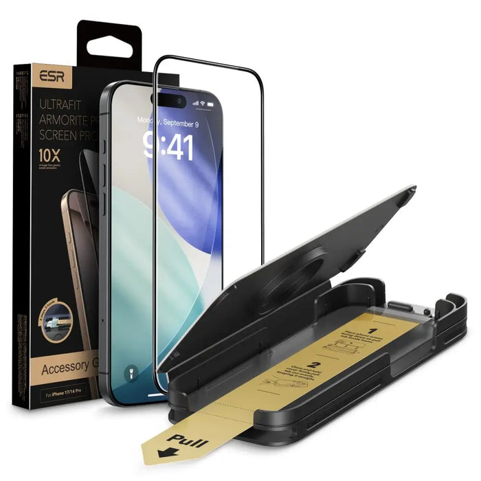 ESR UltraFit Armorite Pro Tempered Glass for iPhone 16 Pro / 17 - Transparent - Cell phone tempered glass<<<HurtelXML