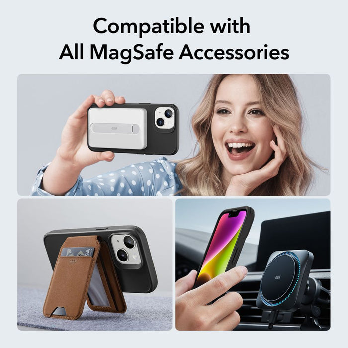 ESR Classic Hybrid Halolock MagSafe iPhone 14 Plus Case - Black