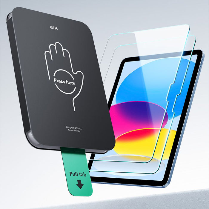 ESR UltraFit Tempered Glass 2-pack for iPad 10.9" 2022 (10th gen.) / 11" 2025 (11th gen.)